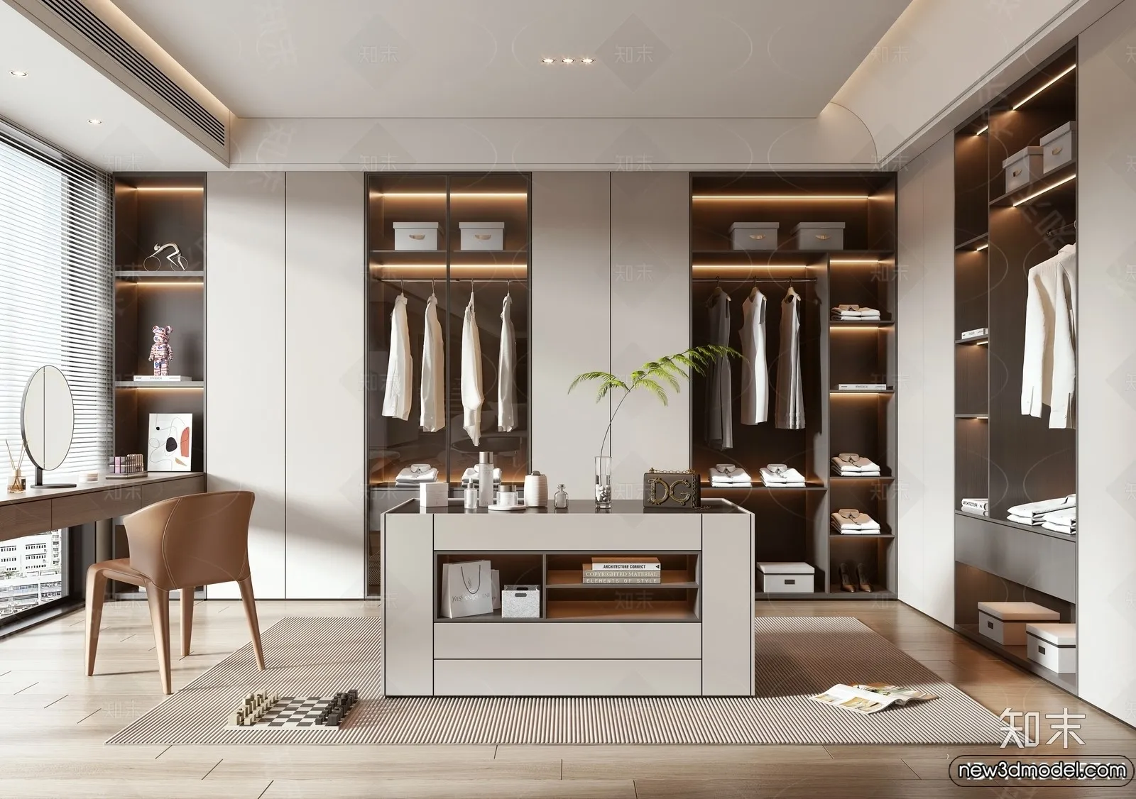 Dressing Room – 3D Models – 3D Interior Scenes – 124