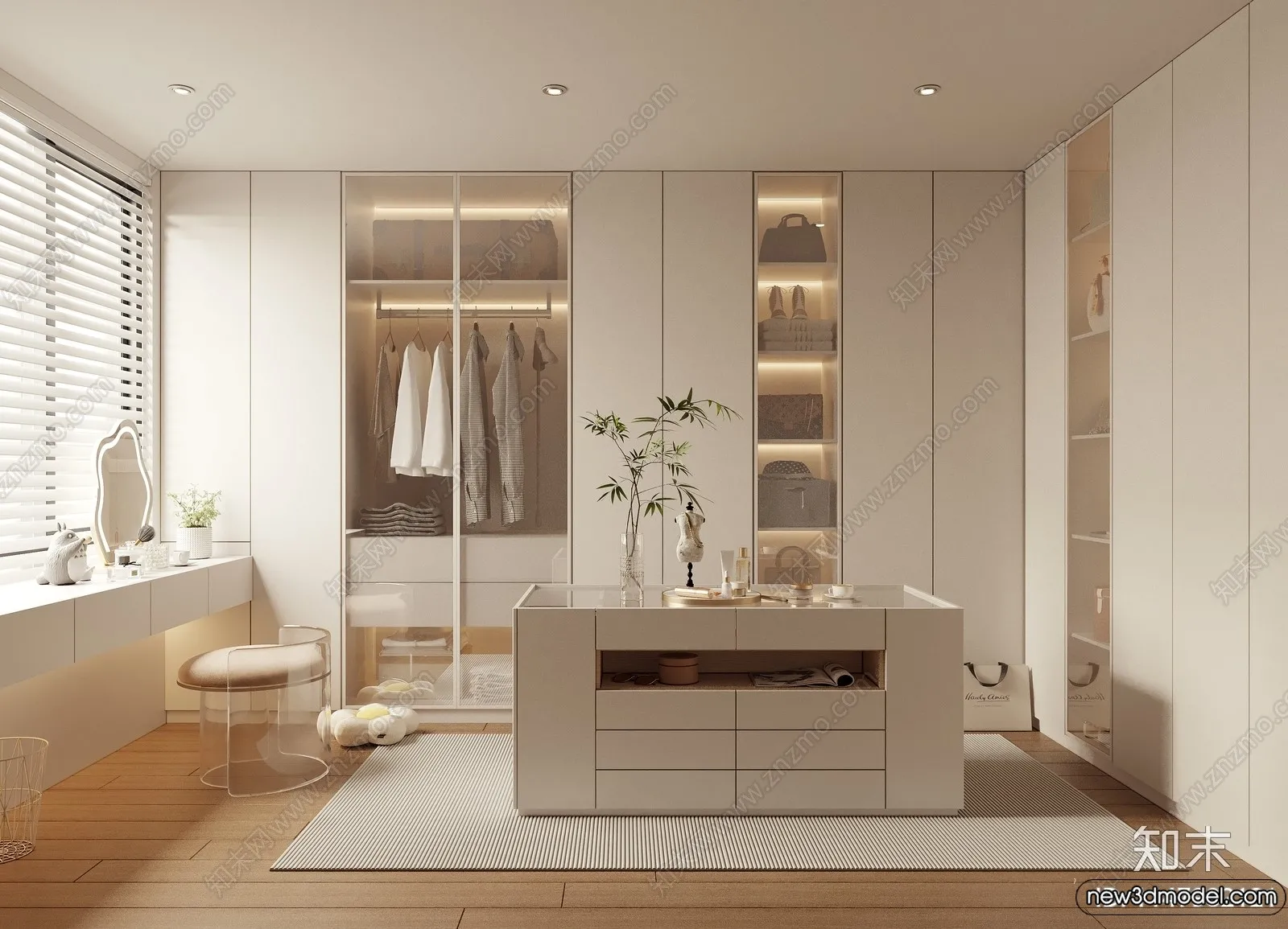 Dressing Room – 3D Models – 3D Interior Scenes – 127