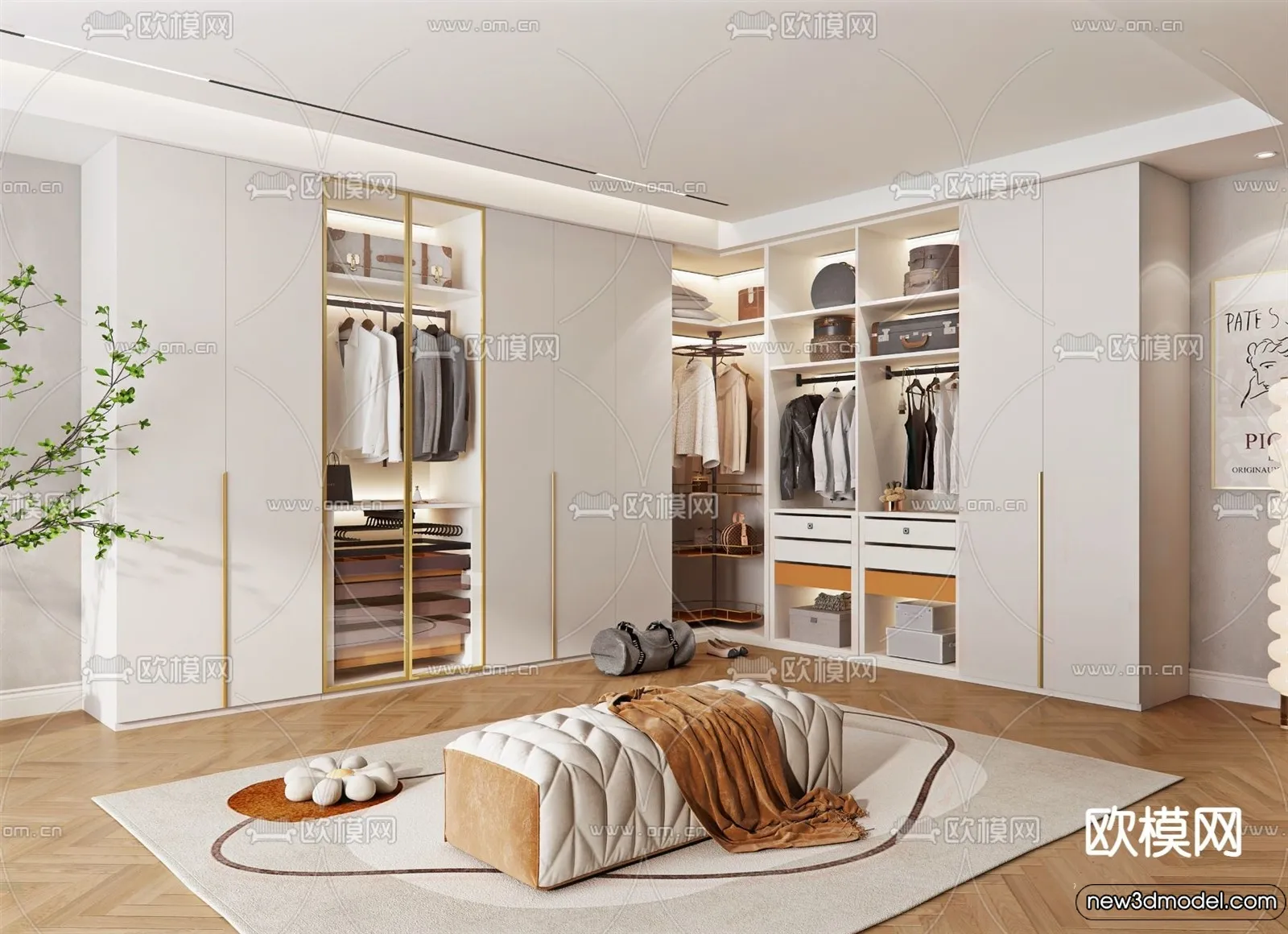 Dressing Room – 3D Models – 3D Interior Scenes – 141