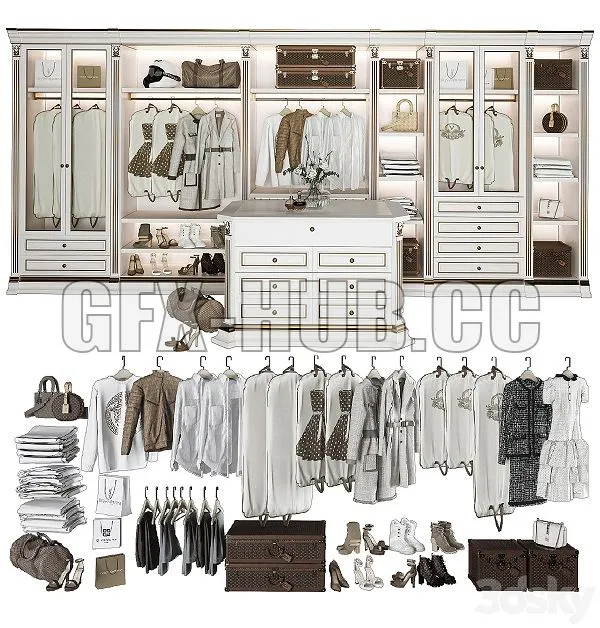 Dressing room Benedetti luxury_2 3dsMax Model