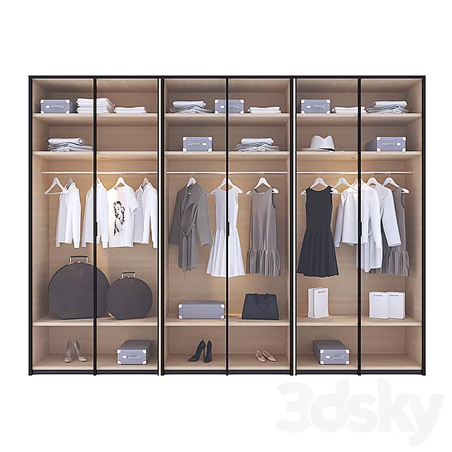 Dressing room Poliform EGO 2 3dsMax Model