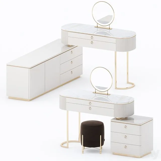 Dressing table (2 modifications) 3dsMax Model