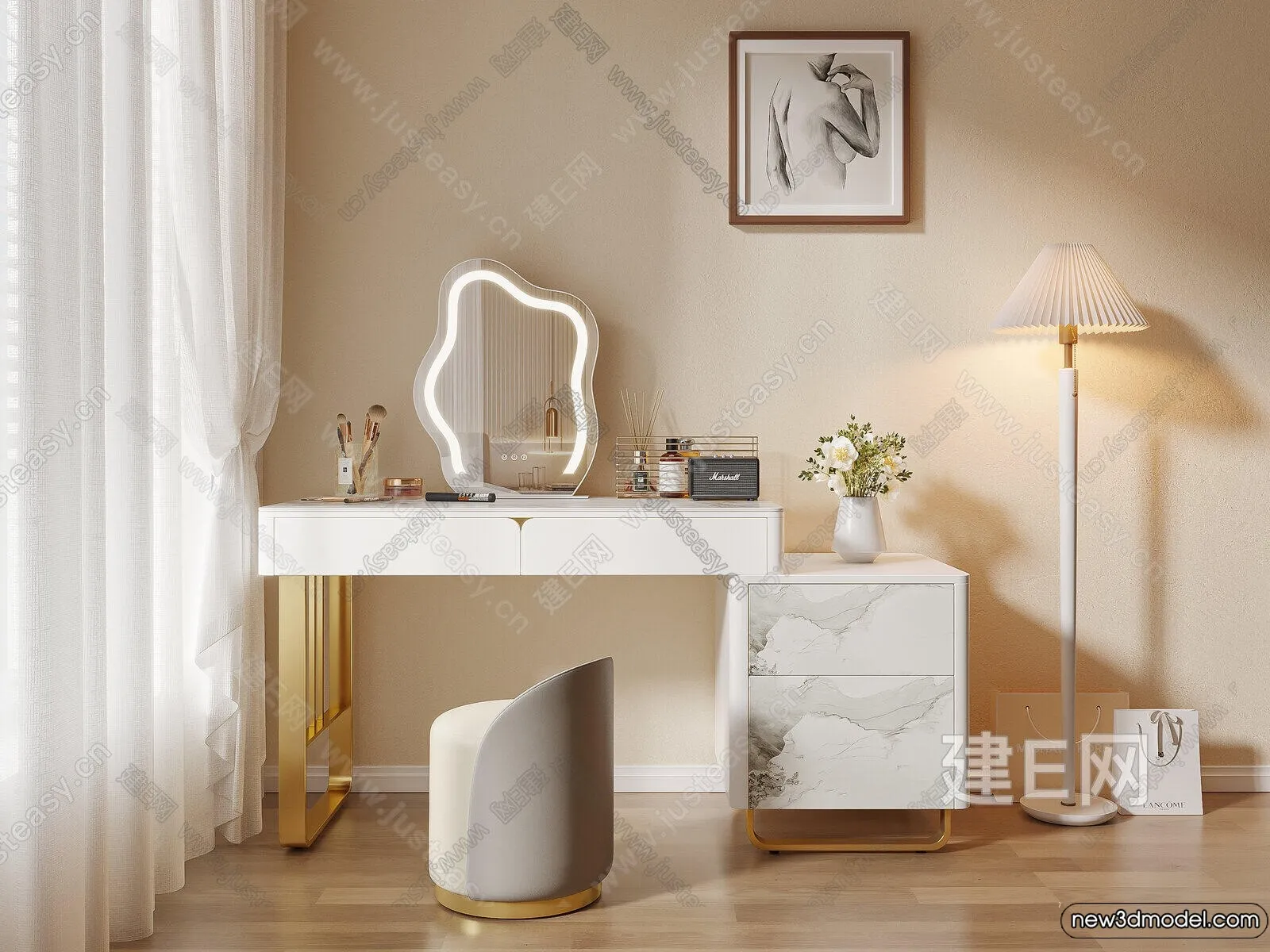 Dressing Table – 3D Models – 3D Furniture Models for Interior – 043