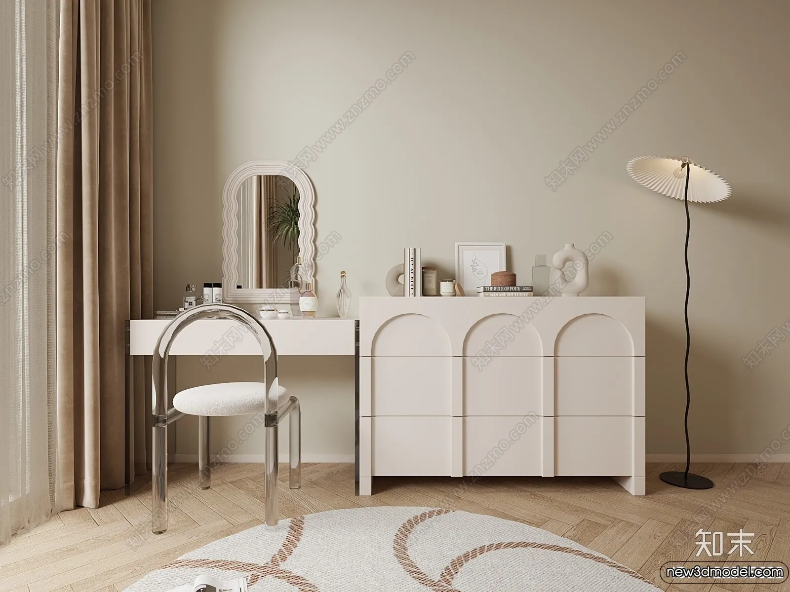 Dressing Table – 3D Models – 3D Furniture Models for Interior – 056