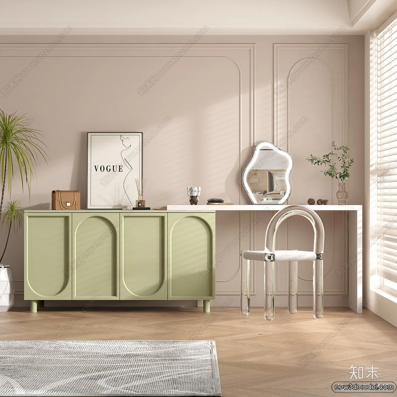 Dressing Table – 3D Models – 3D Furniture Models for Interior – 063