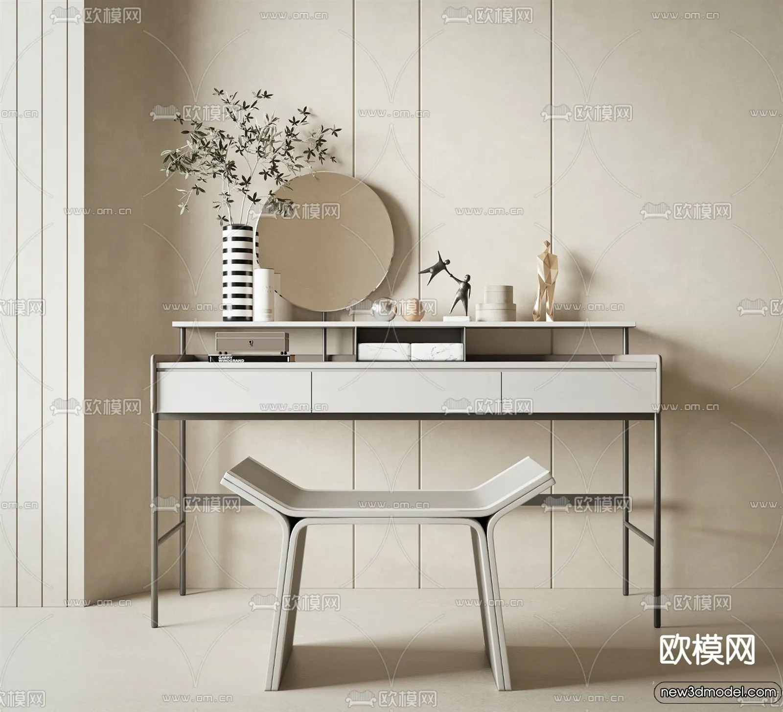 Dressing Table – 3D Models – 3D Furniture Models for Interior – 075