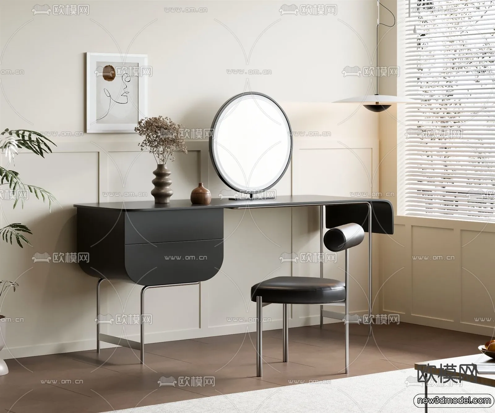 Dressing Table – 3D Models – 3D Furniture Models for Interior – 078