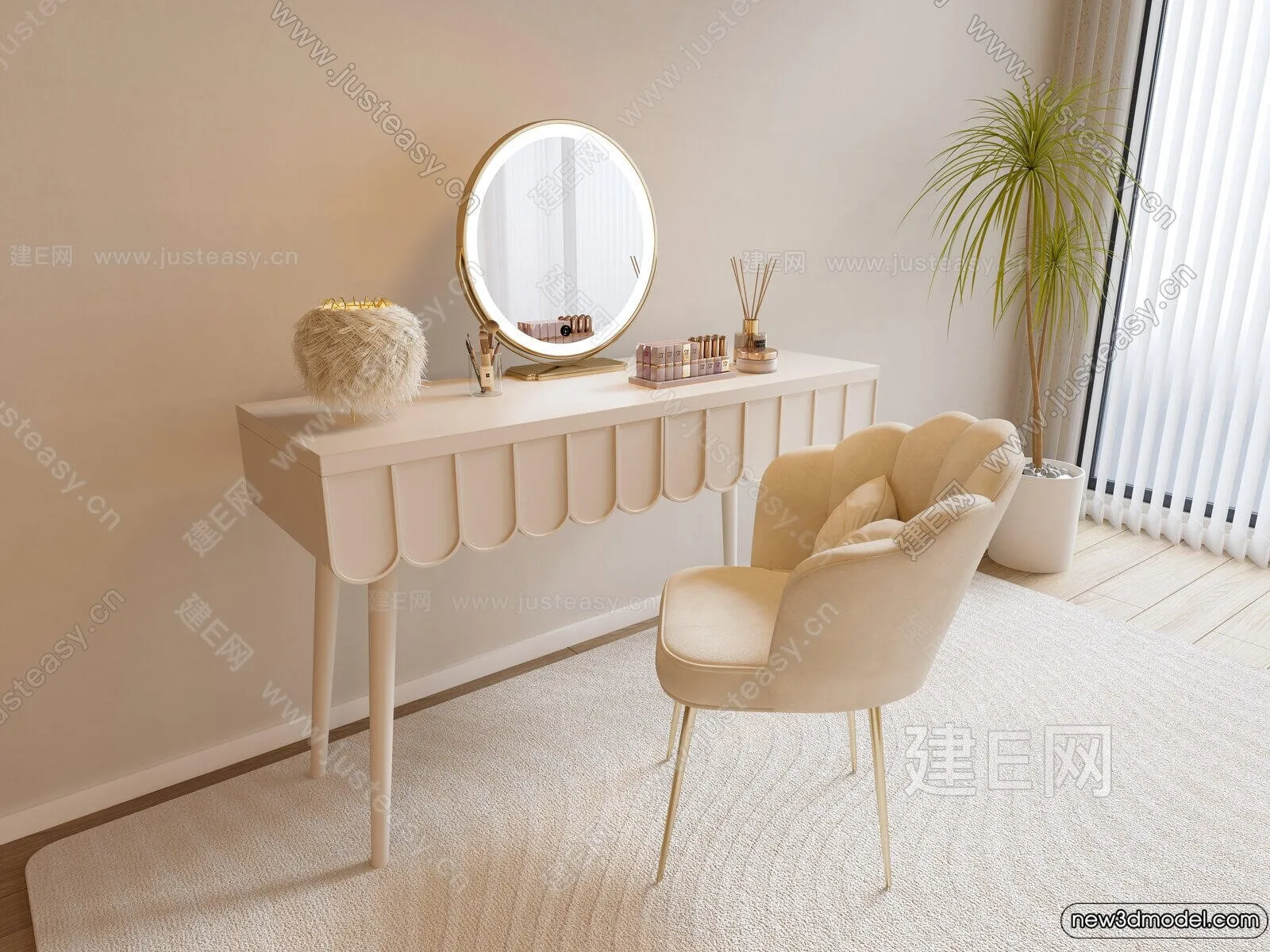 Dressing Table – 3D Models – 3D Furniture Models for Interior – 087