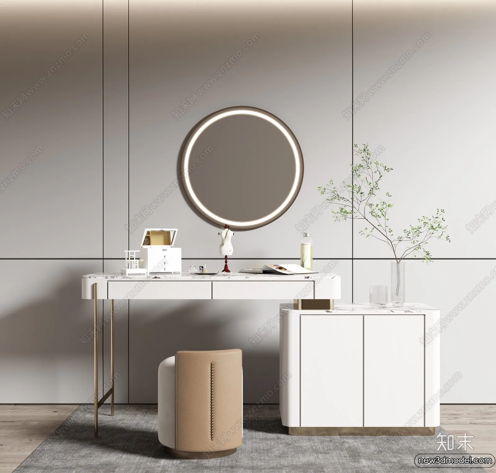 Dressing Table – 3D Models – 3D Furniture Models for Interior – 098