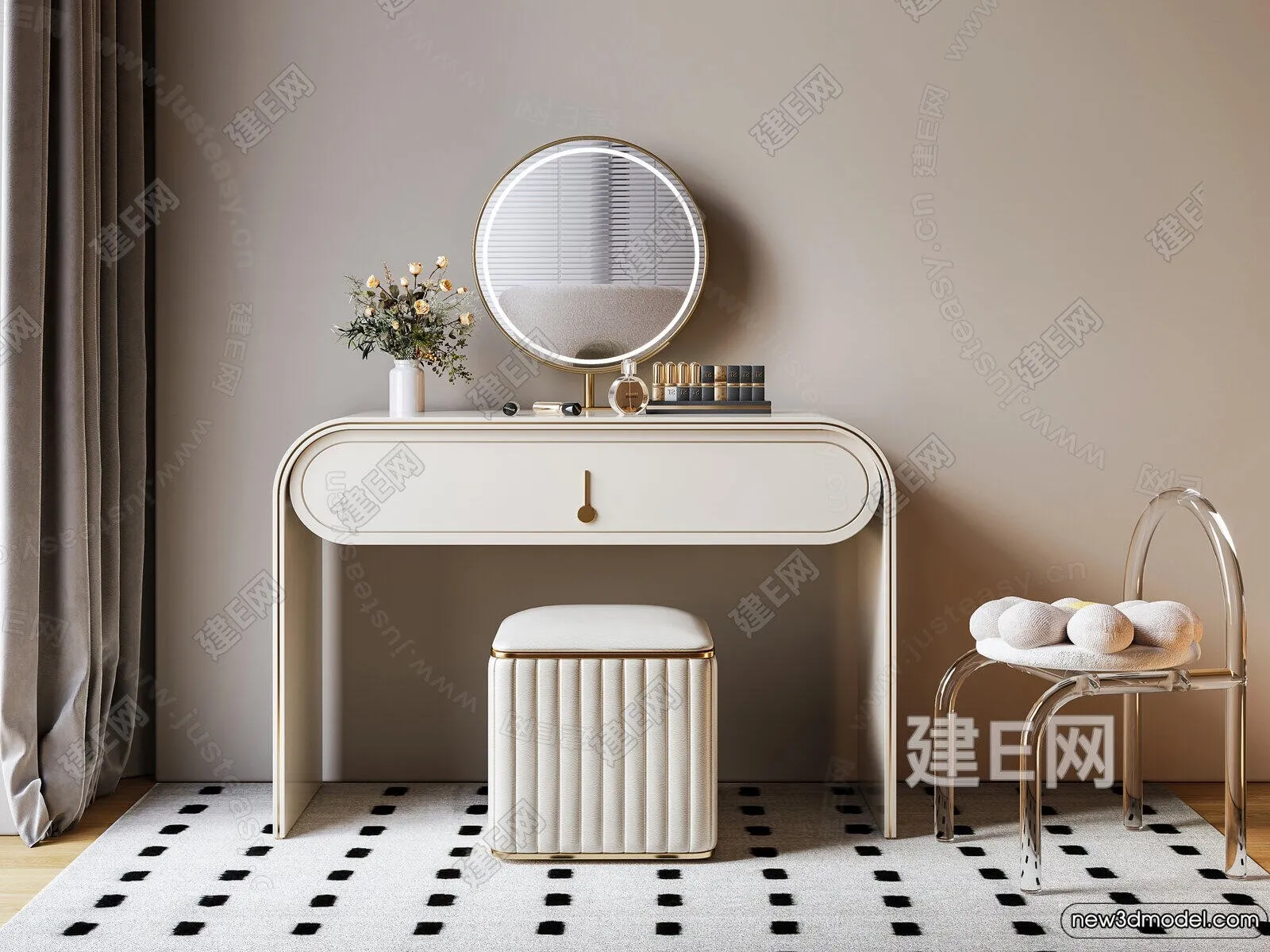 Dressing Table – 3D Models – 3D Furniture Models for Interior – 100