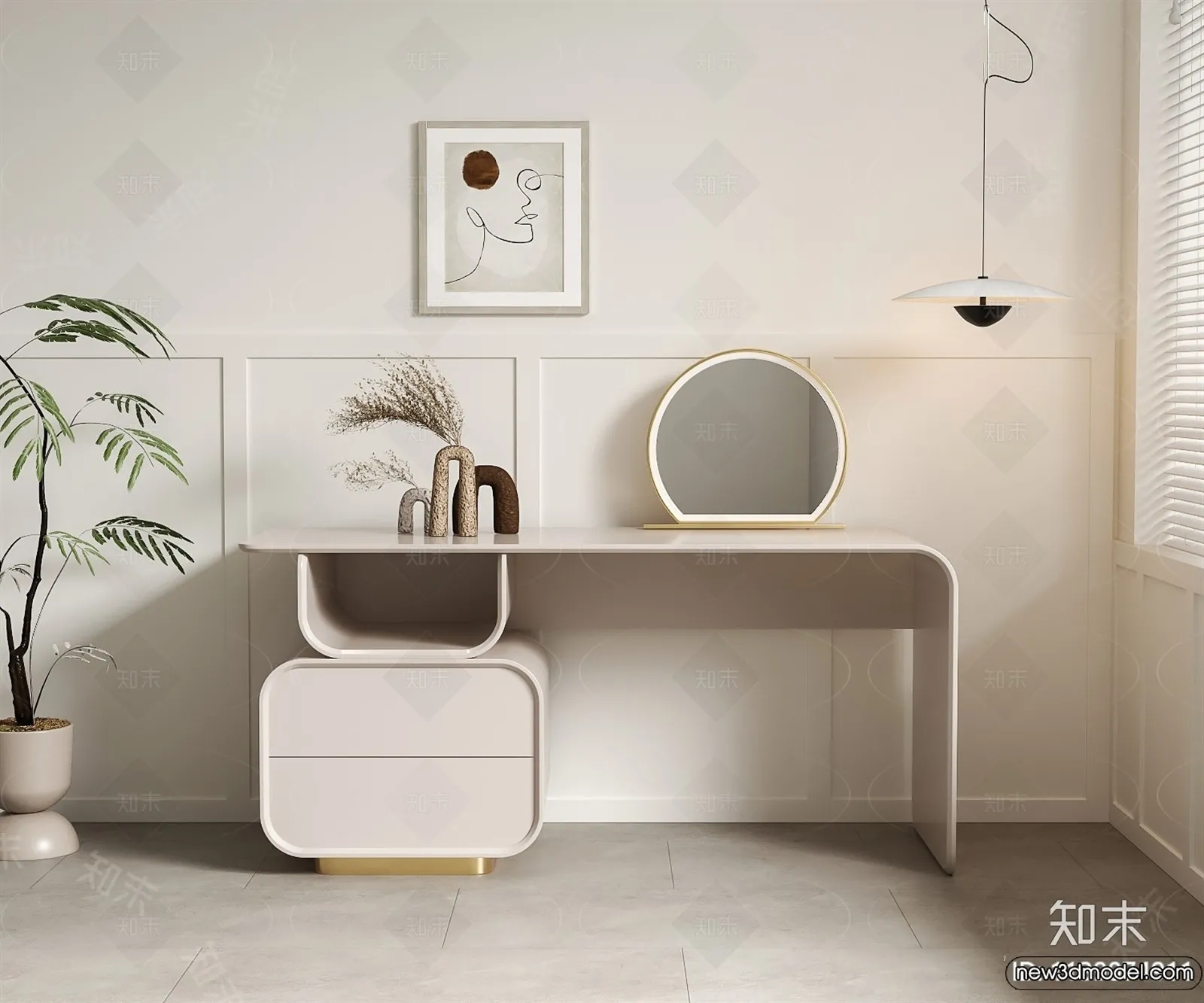 Dressing Table – 3D Models – 3D Furniture Models for Interior – 103