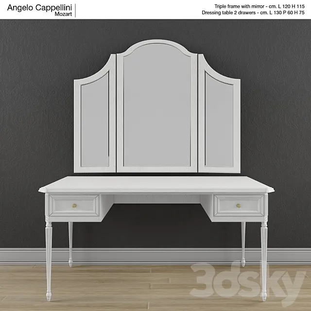 Dressing table Angelo Cappellini (202h52h90) 3DSMax File