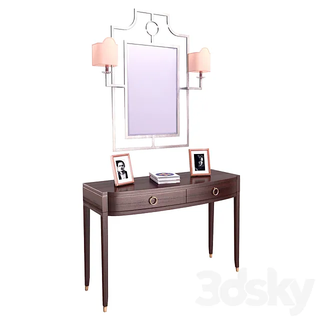 Dressing table. mirror with sconce 3DSMax File