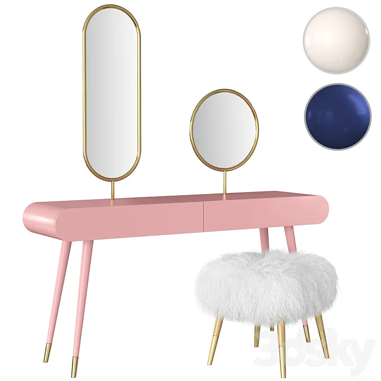 Dressing table Pearl Marshmallow 3DS Max