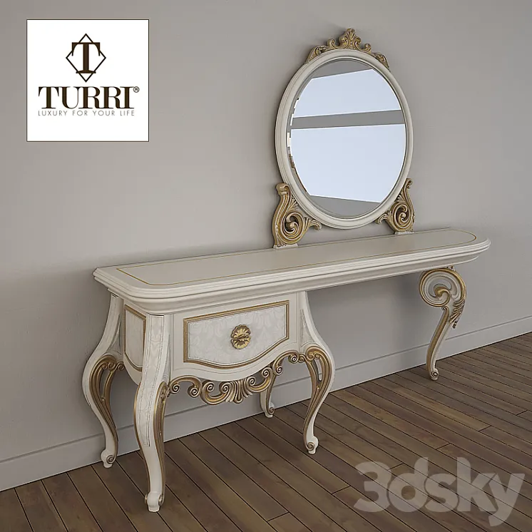 Dressing table Turri Baroque TC153L 3DS Max