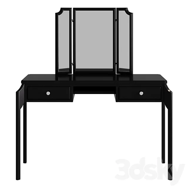 Dressing table-vanity Le Visage with drawers console trellis 3ds Max