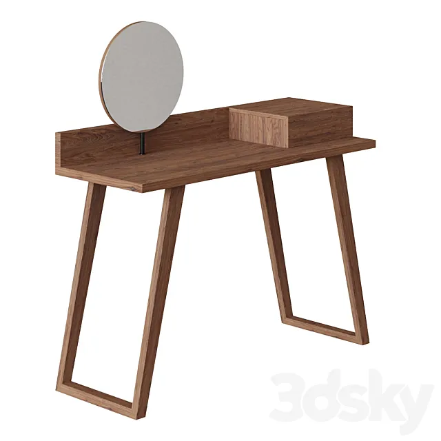 Dressing table with mirror CP1702-DK 3DS Max Model