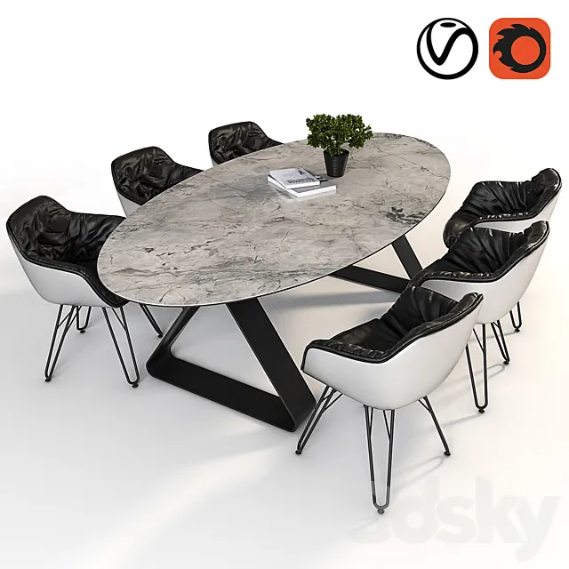 Dressy Lap and Stay table 3ds Max