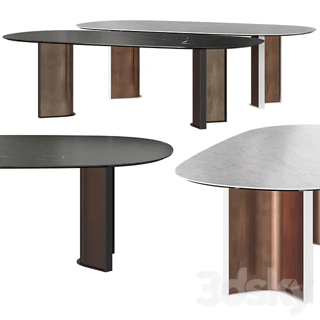 Dressy Parker Dining Table 3DS Max Model