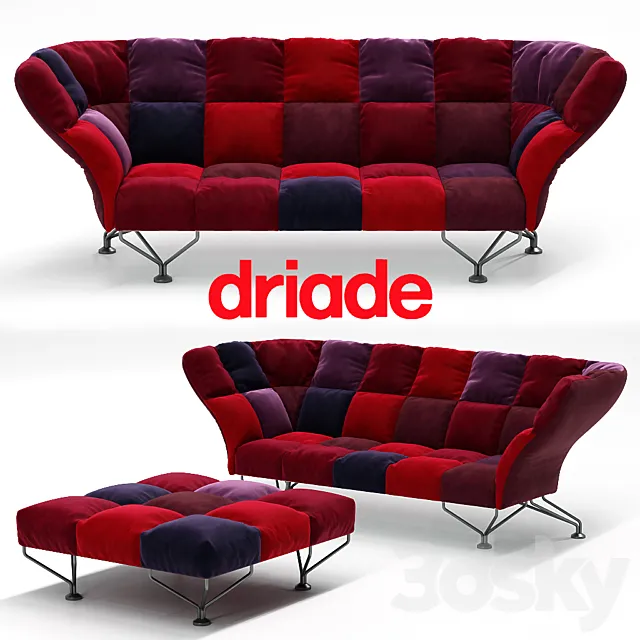 Driade 33 Cuscini Sofa 3ds Max