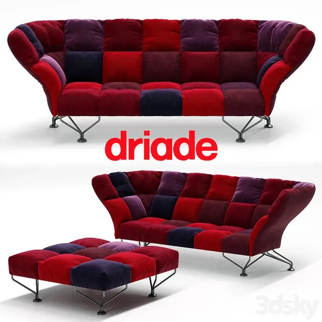 Driade 33 Cuscini Sofa 3dsMax Model
