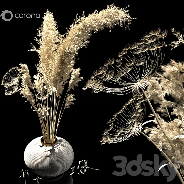 dried flowers 3dsMax Model