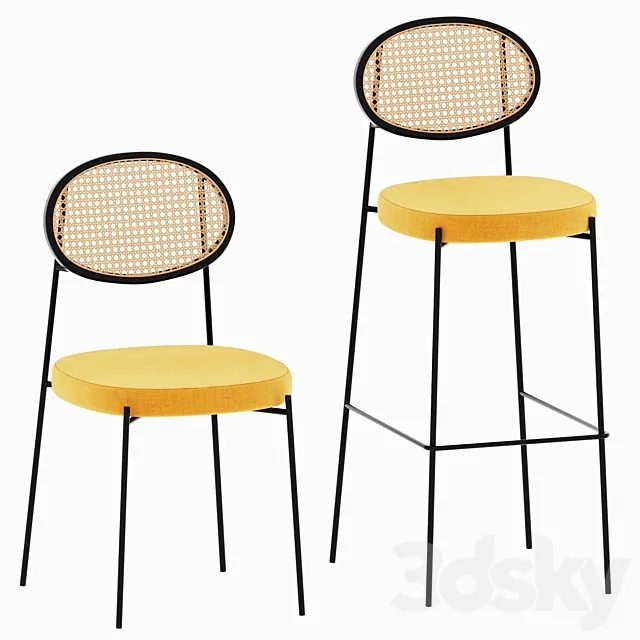 Drift chairs 3ds Max