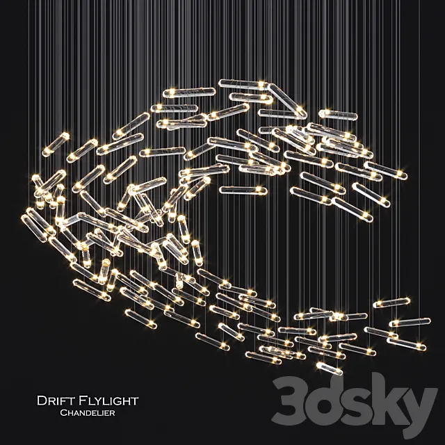 Drift flylight chandelier 3 3DS Max Model