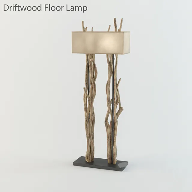 Driftwood Floor Lamp 3DSMax File