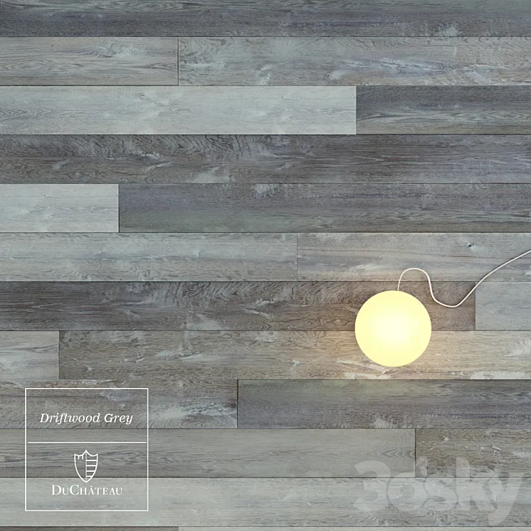Driftwood Grey wooden floor by DuChateau 3DS Max