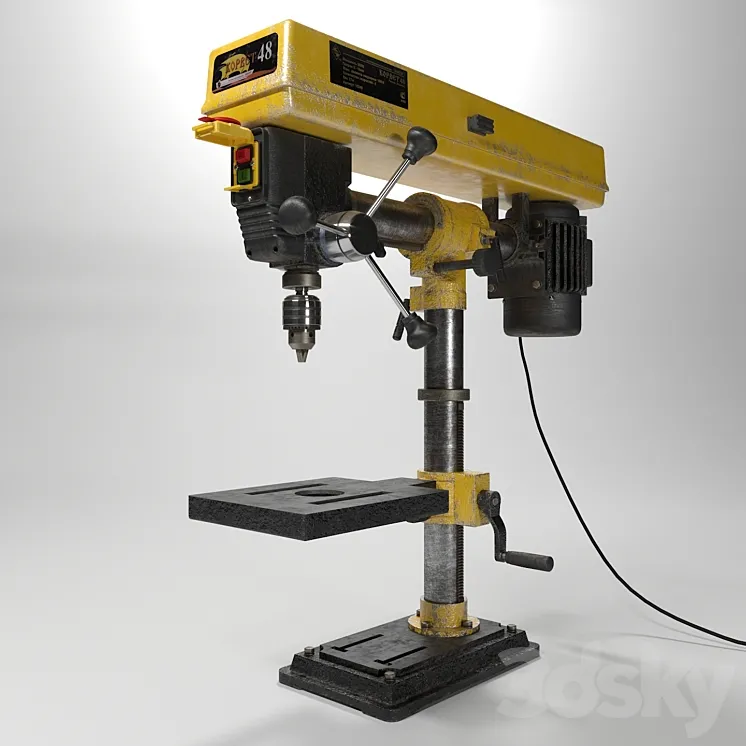 Drilling machine Corvette48 3DS Max