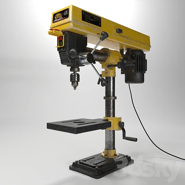 Drilling machine Corvette48 3DSMax File