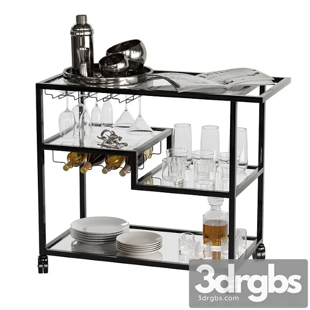 Drink bar cart set 3