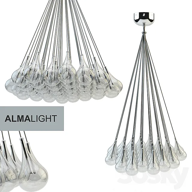 DROP | Adjustable pendant lamp 3ds Max