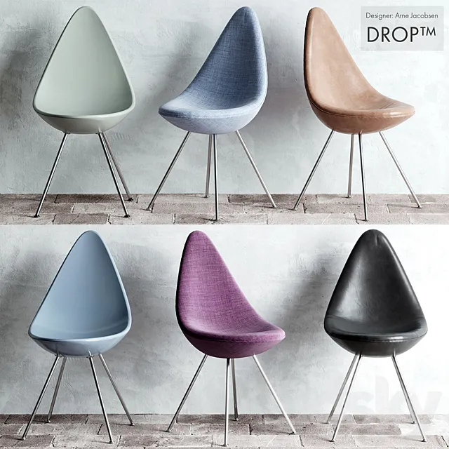 Drop chair 3ds Max