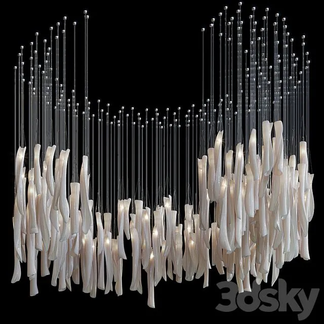 Droplight Vargov Design (modern chandelier) 3dsMax Model