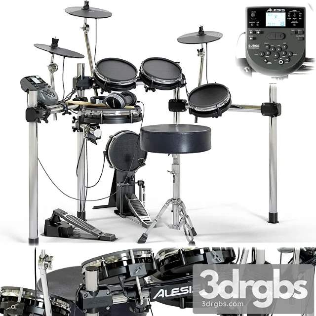 Drum Set ALESIS Surge Mesh Kit Musical Instrument 3dsmax Download