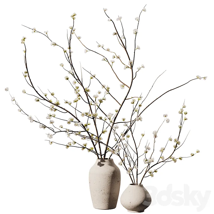 Dry Flower Branche Bouquet2 3DS Max Model