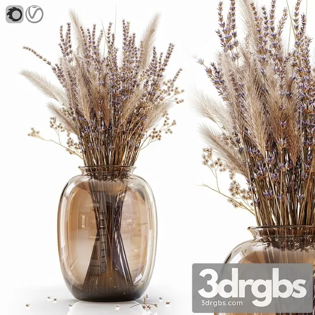 Dry flowers in modern vase 4