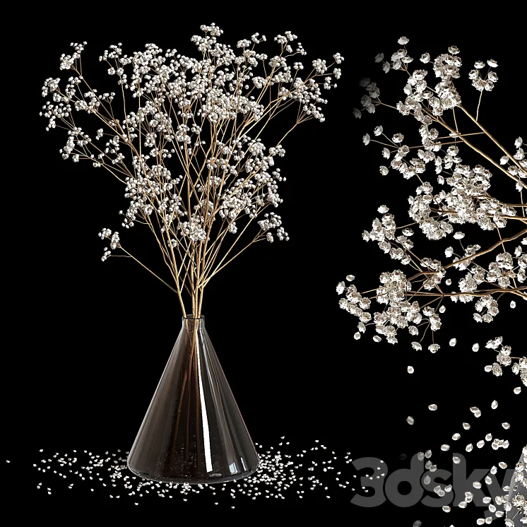 Dry Flowers_2 3DS Max