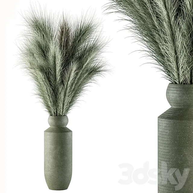 Dry plants 85 – Dried Green Branch 3DSMax File