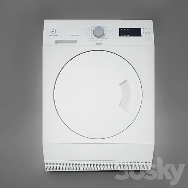Dryer Electrolux EDC 2086 PDW 3DSMax File