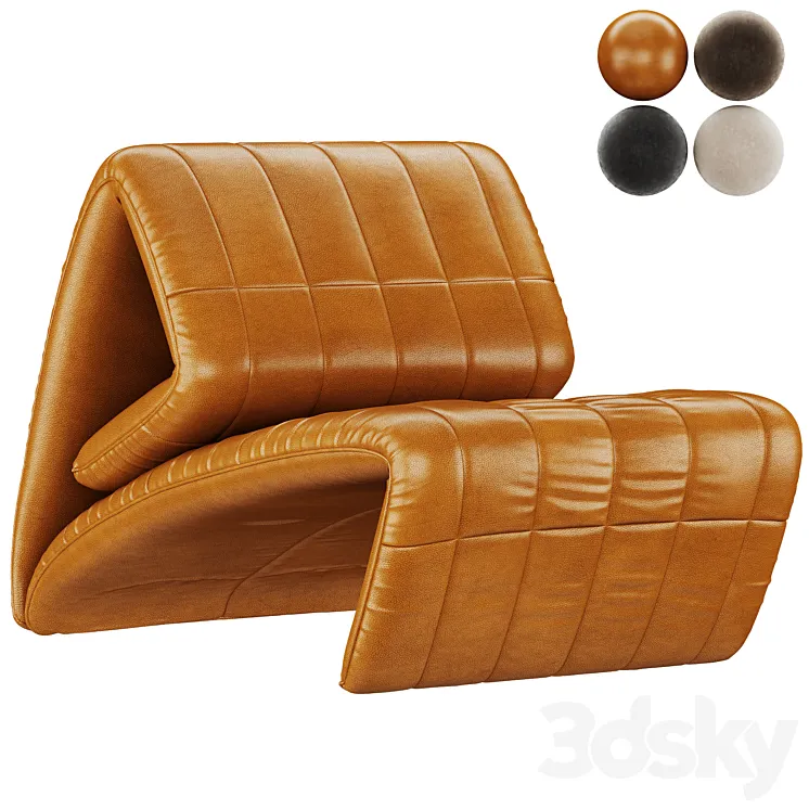 DS 266 Leather armchair 3DS Max
