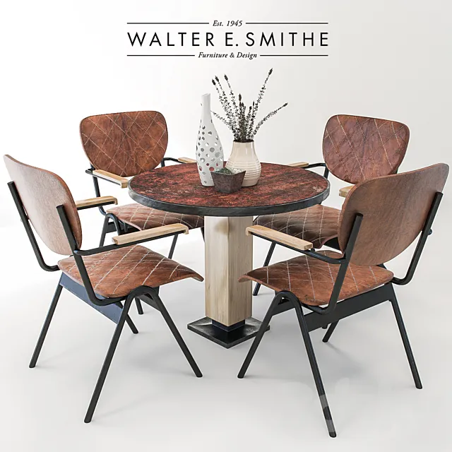 Dublin House Chair and Table – Walter E. Smithe Set 3ds Max