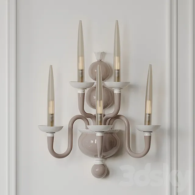 Due Wall Sconce by Venini 3ds Max