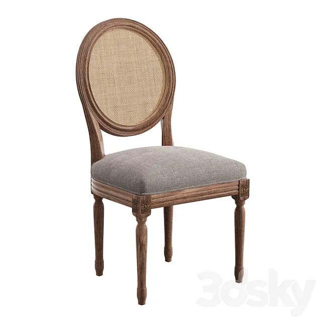Duffield Side Chair in Sand Gray 3ds Max