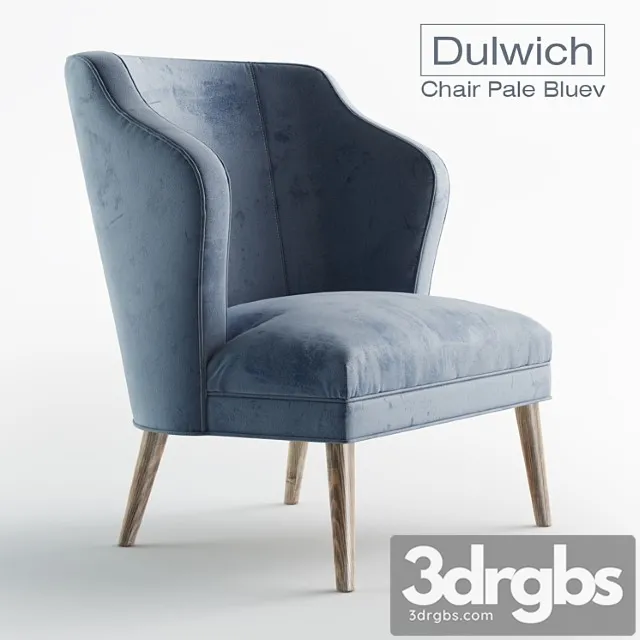 Dulwich chair pale blue 3dsmax Download
