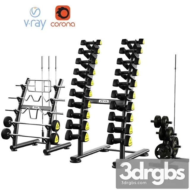 Dumbbell barbell set ziva