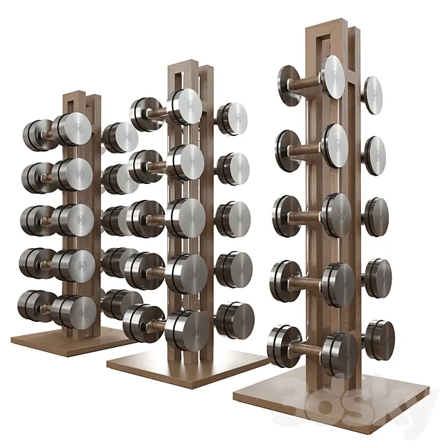 Dumbbell set 3ds Max