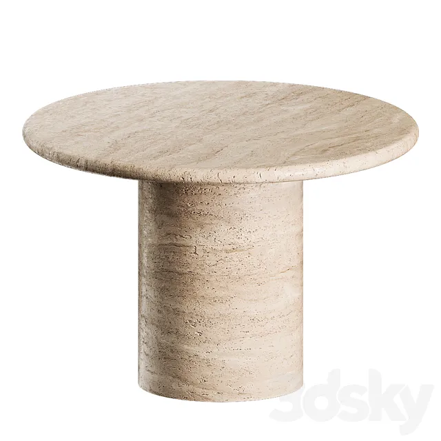 Dume Pedestal Table by Kelly Wearstler 3dsMax Model